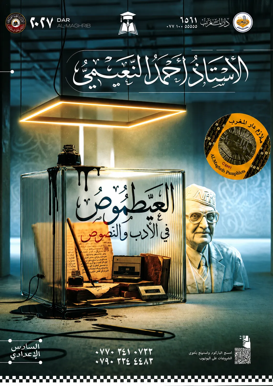 ملزمة الادب والنصوص .... الصف السادس الاعدادي ... اعداد الاستاذ : احمد النعيمي .... طبعة 2027 (ملازم دار المغرب) ...
